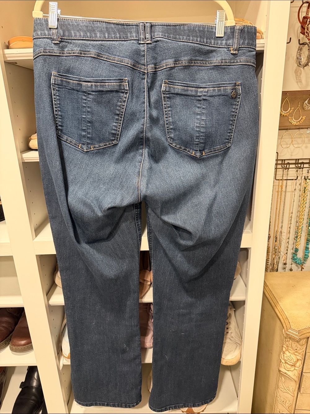 Democracy Dark Wash Straight Leg Jeans - Picture 3 of 3